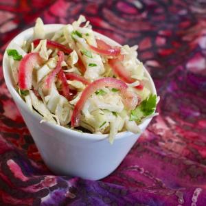Pickled Onion and Cilantro Coleslaw for Pulled Pork_image