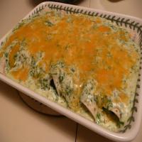 Spinach Enchiladas with Cilantro Cream Sauce Recipe - (4.4/5) image