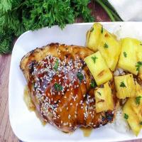 Grilled Teriyaki Ginger Chicken With Pineapples_image
