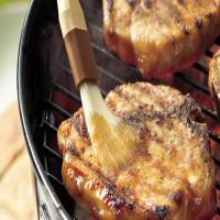 Grilled Pork Chops with Maple Apple Glaze image
