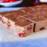 Chocolate Covered Cherry Amaretto Fudge Recipe - (4/5)_image
