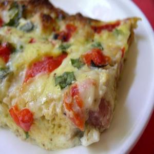 Frittata With Ham and Roasted Pepper_image