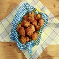 Sunny's Easy Hush Puppies with a Hot Honey Dipping Sauce_image