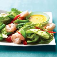 Shrimp and Snap-Pea Salad with Ginger Dressing image