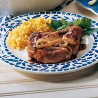 Ginger Pork Chops with Caramelized Onions image