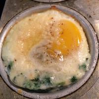 Baked Eggs With Spinach and Parmesan image