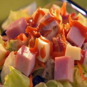 Chefs Salad with Applewood Smoked Bacon Turkey and Tomato-Y French Dressing_image