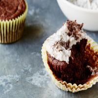 Double Chocolate Cupcakes With Salted Chia Pudding Frosting image