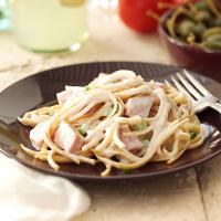 Makeover Linguine with Ham & Swiss Cheese image