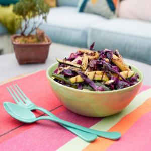 Grilled Cabbage, Zucchini and Radicchio Coleslaw_image