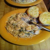 Angel Hair Pasta With Shrimp and Creamy Lemon Caper Sauce_image