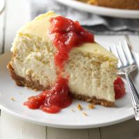 Coconut Cheesecake & Rhubarb Compote image