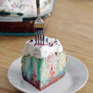 Red, White & Blue Poke Cake_image