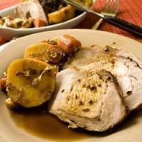 Roast Pork Loin with Cabbage and Carrots_image