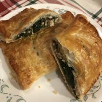 Chicken Spinach Feta Puff Pastry Pockets image