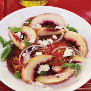 Heirloom Tomato, White Peach, and Ricotta Salata Salad image