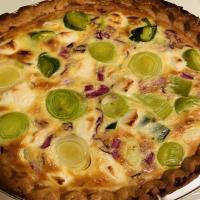 Goat Cheese and Leek Quiche image
