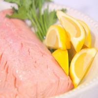 Poached Salmon with Lemon Mint Tzatziki image