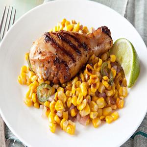 Grilled Chicken Legs with Roasted Corn Packets_image