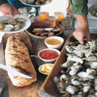 Low Country Steamed Carolina Cup Oysters with Melted Butter image