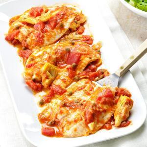 Tomato-Artichoke Tilapia Recipe_image