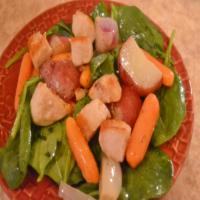 Warm Roasted Root Vegetable and Chicken Salad #RSC image