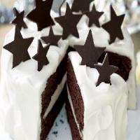 White Chocolate Truffle and Chocolate Fudge Layer Cake image