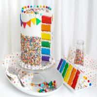 Rainbow Sprinkles Layer Cake image