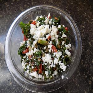 Sauteed Kale with Tomatoes and Queso Fresca Cheese image