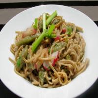 Snow Peas and Soba Noodles image
