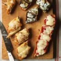 Open-Faced Eggplant and Gorgonzola Grilled Cheese_image