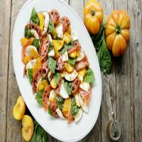 Peach and Tomato Caprese Salad image