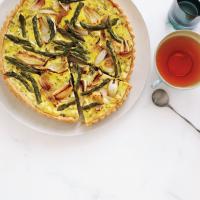 Savory Spring Vegetable and Goat Cheese Tart_image