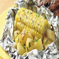 Grilled Bearnaise Corn and Potato Foil Packs_image