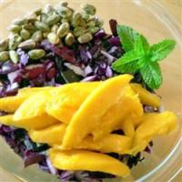 Red Cabbage Mango Pistachio Salad_image