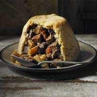 Beef, ale & parsnip pudding image