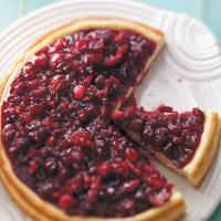 Festive Cranberry-Topped Cheesecake_image