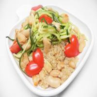 Zucchini Noodle and Cannellini Bean Quinoa Bowl_image