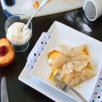 Peaches and cream blintz/ crepes_image