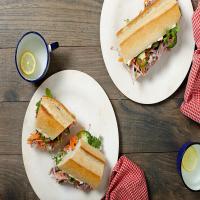 Pork Banh Mi with Quick-Pickled Radishes and Carrots image