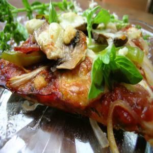 Linda's Zucchini-Crusted Pizza With Fresh Basil_image