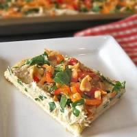 Chinese-Style Chicken Pizza Appetizer_image