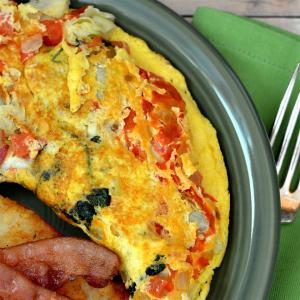 Spinach Artichoke Omelet image