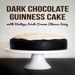 Dark Chocolate Guinness Cake with Baileys Cream Cheese Icing_image