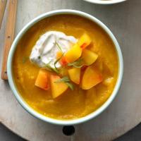 Golden Beet and Peach Soup with Tarragon image