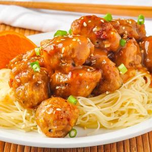 Orange Chicken - Chinese takeout style, quick, easy & baked, not fried._image