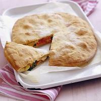 Ham, spinach & artichoke pizza pie_image