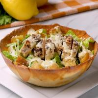 Chicken Caesar Flatbread Bowl Recipe by Tasty_image