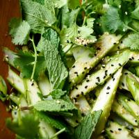 Shaved Asparagus Salad With Ginger and Sesame_image