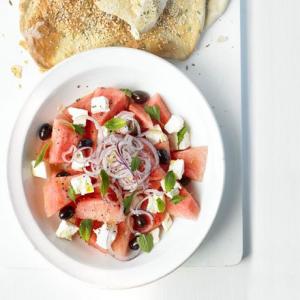 Watermelon & feta salad with crispbread_image